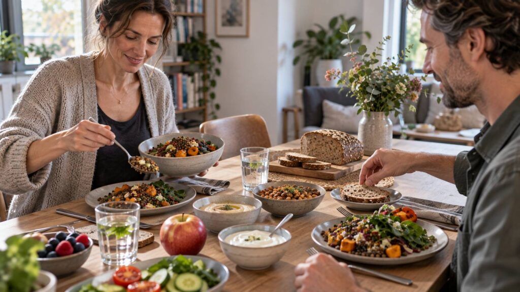 Darmgezondheid verbeteren met groenten, fruit, volkoren granen, peulvruchten en gefermenteerde voeding